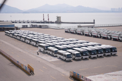 金旅155辆客车批量发运科威特深化中东市场布局助力公共交通升级