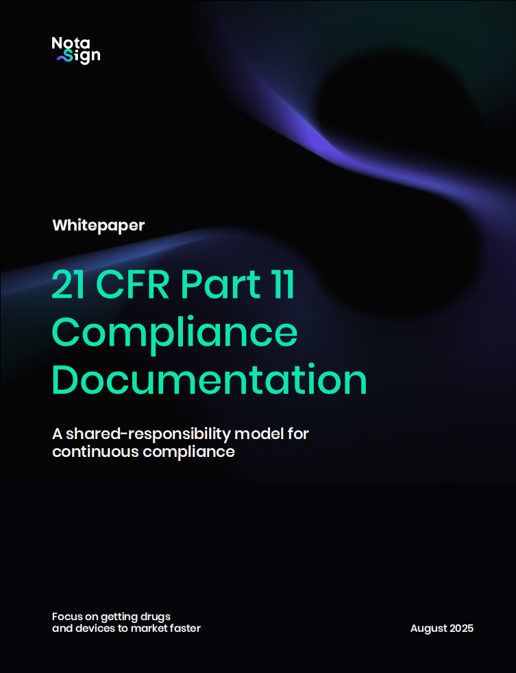 法大大 nota sign 发布业内首个 gxp 合规电子签方案